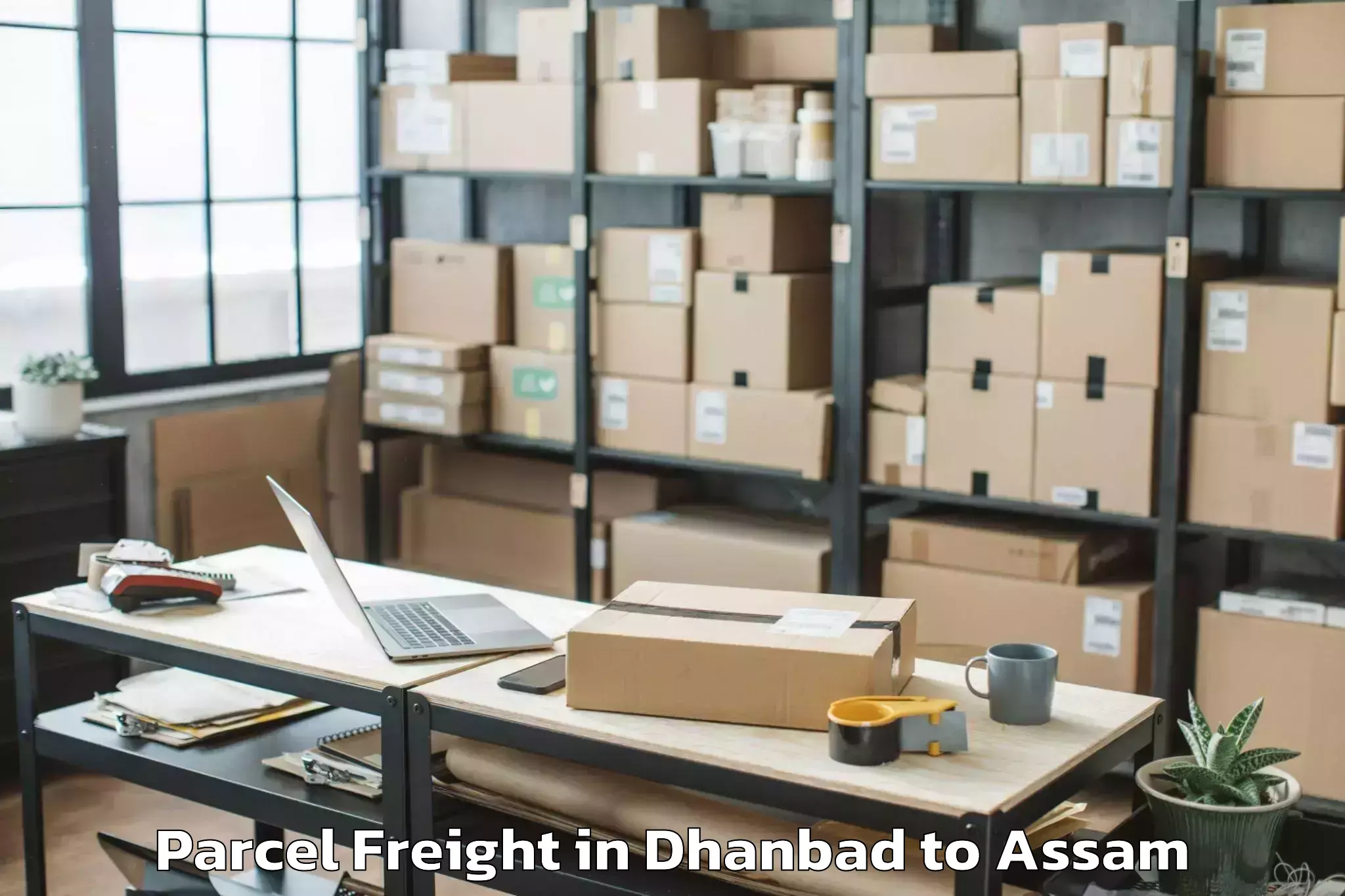 Top Dhanbad to Maibong Parcel Freight Available